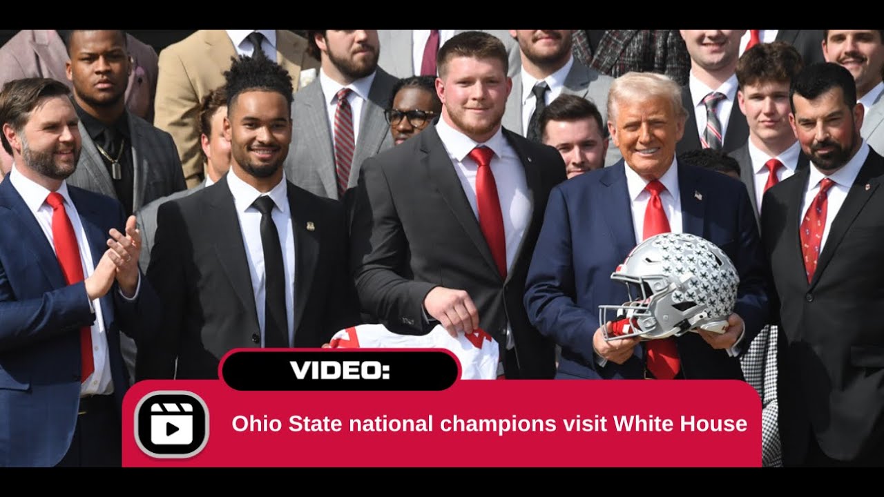 Ohio State's national championship team recognized at the White House
