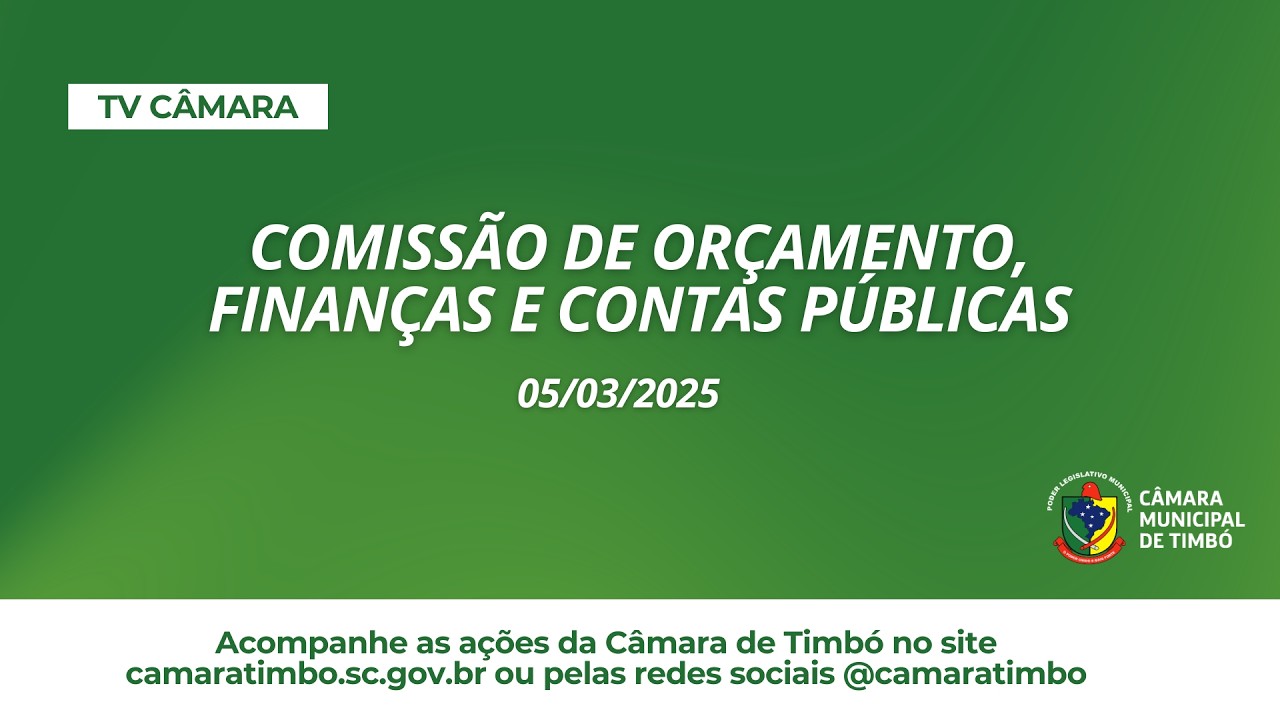 Comissão de Orçamento, Finanças e Contas Públicas