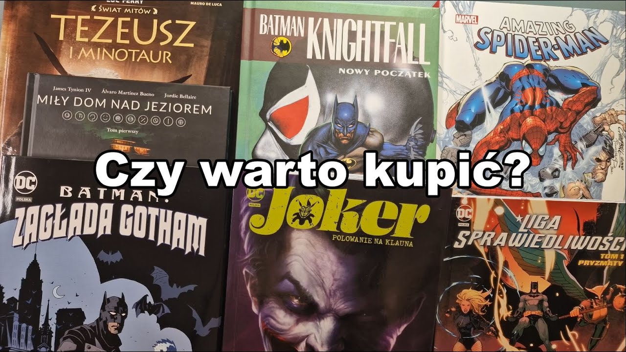 Recenzja komiksów: Batman Knightfall, Zagłada Gotham, Joker Polowanie na klauna, Spider Man