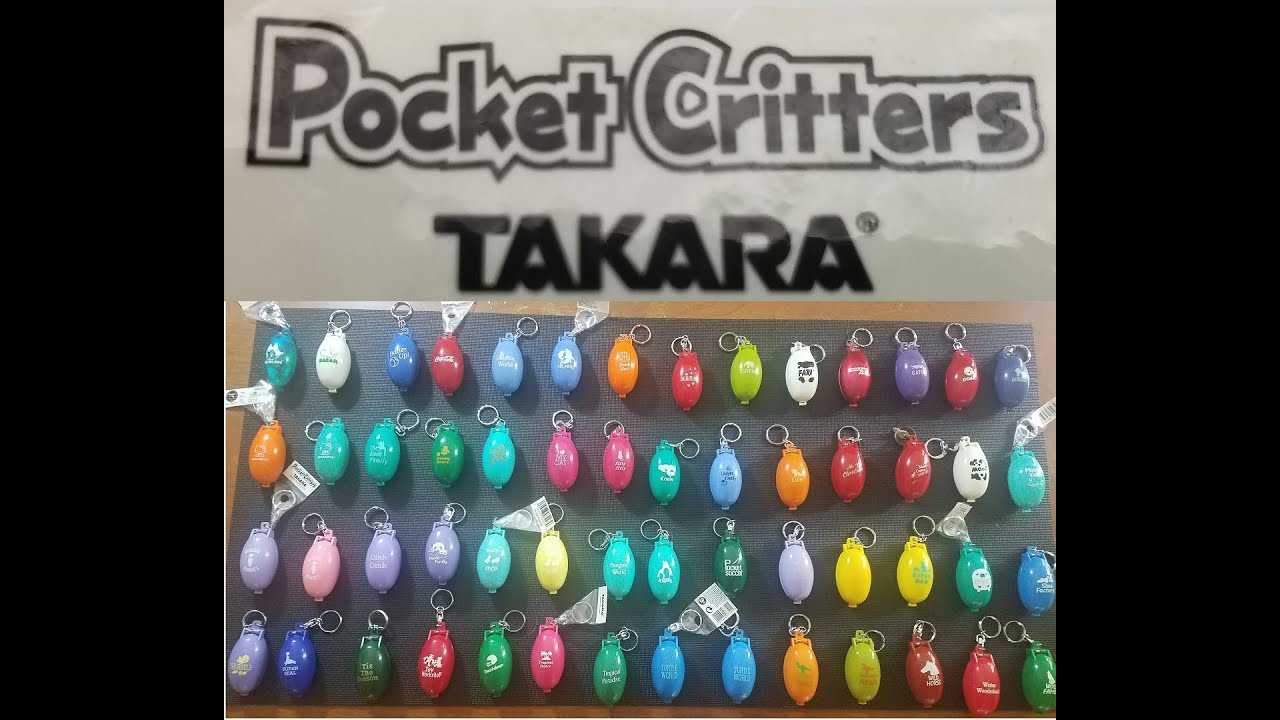 Takara Pocket Critters Keychains The ENTIRE Set