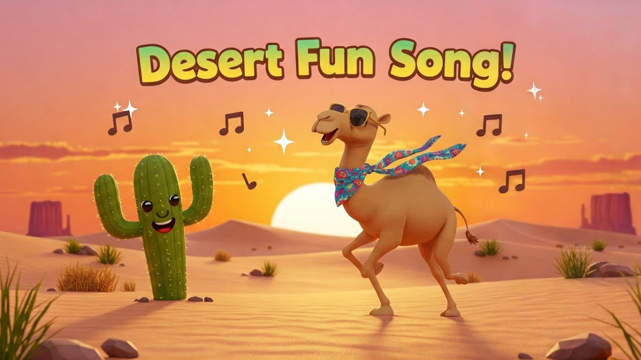 🌵🐪 Fun Desert Adventure Song for Kids | Learn About the Desert! 🎶🌞