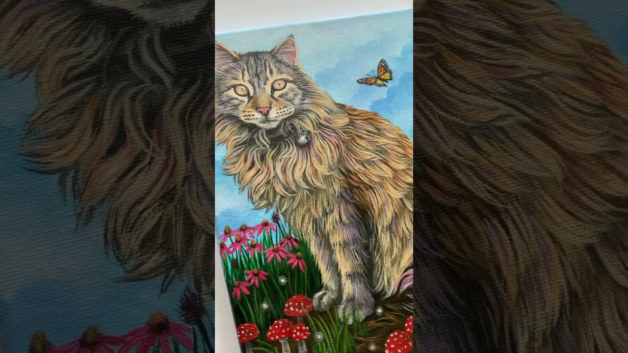 5-Things You Must Know Before Varnishing Pet Portraits #catpainting #catportrait