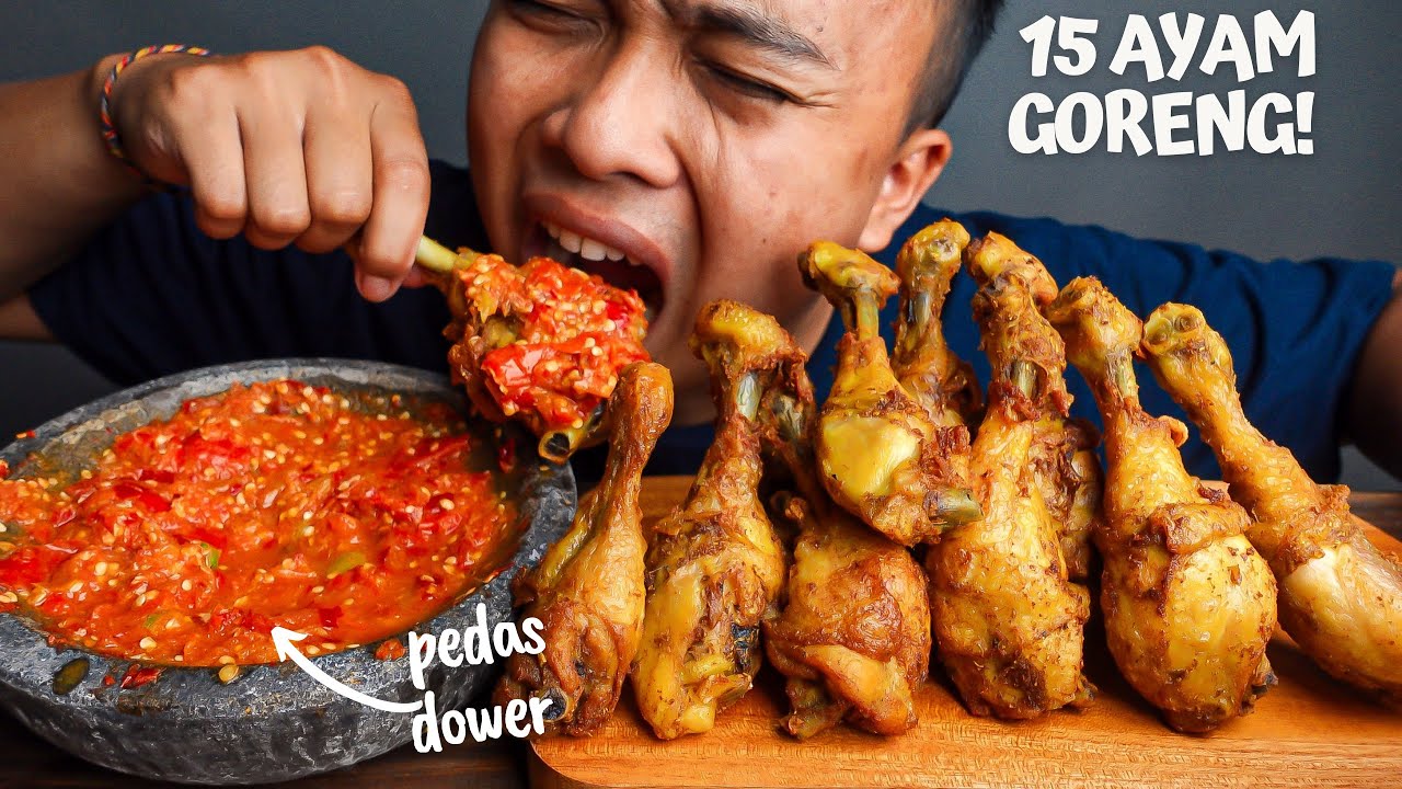 MAKAN PEDAS LAGI! MUKBANG AYAM PEDAS INDONESIA !!!