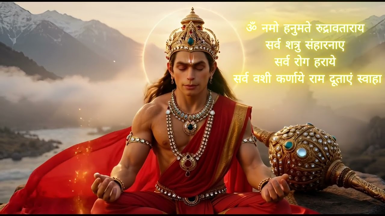 Divine Hanuman Mantra for Protection, Courage & Success @SerenityBhajanMandir
