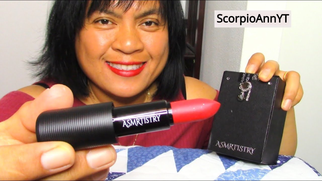 Нанесение помады ASMR и обзор помады ASMRtistry One