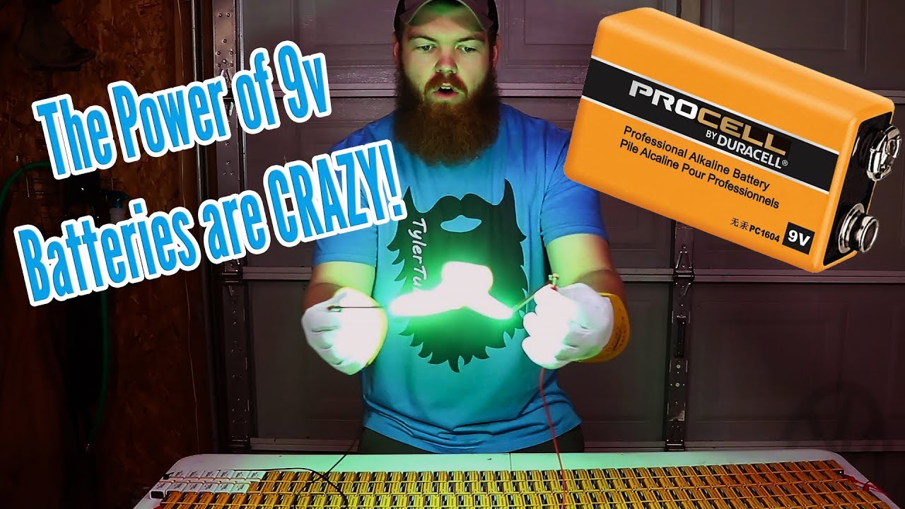 Shocking Things With 300 9 Volt Batteries!