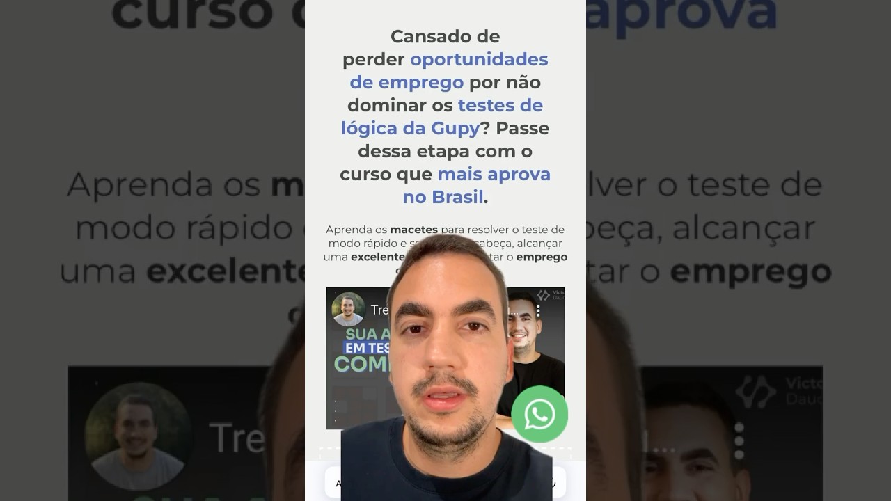 O QUE CAI NO TESTE DE RACIOC&Iacute;NIO L&Oacute;GICO DA PLATAFORMA GUPY?