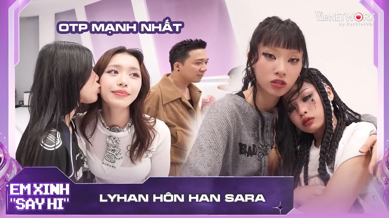 Ngọt xỉu với nụ hôn tạm biệt của Lyhan dành cho Han Sara | EM XINH SAY HI