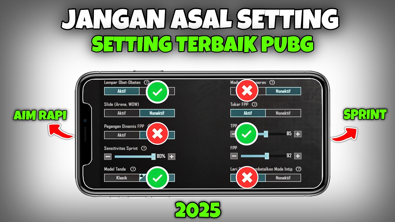 Settingan Dasar Pubg Mobile | Basic Setting Pubg Mobile Terbaru | PUBG MOBILE