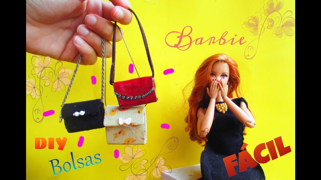 COMO FAZER BOLSAS PARA BARBIE | MATERIAL E MEDIDAS NA DESCRIÇÃO