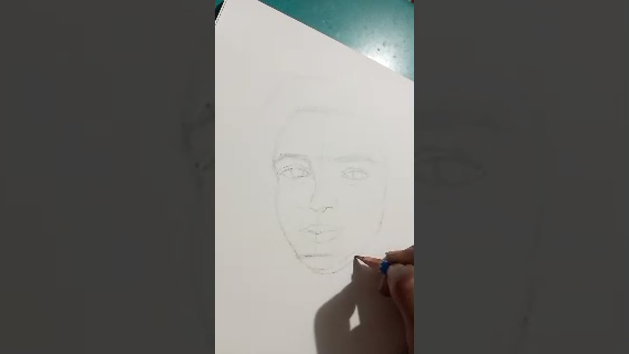 how to draw a girl sketch step by step with charcoal pencil.