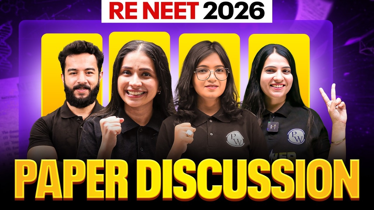 RE-NEET 2026 - LIVE PAPER DISCUSSION | Difficulty Level, Answer Key, Cutoff & Solutions | PW NEET