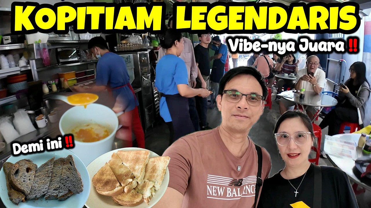 KOPITIAM LEGENDARIS di Dalam Gang Tapi Rame Banget / Toh Soon Cafe Penang Malaysia 🇲🇾