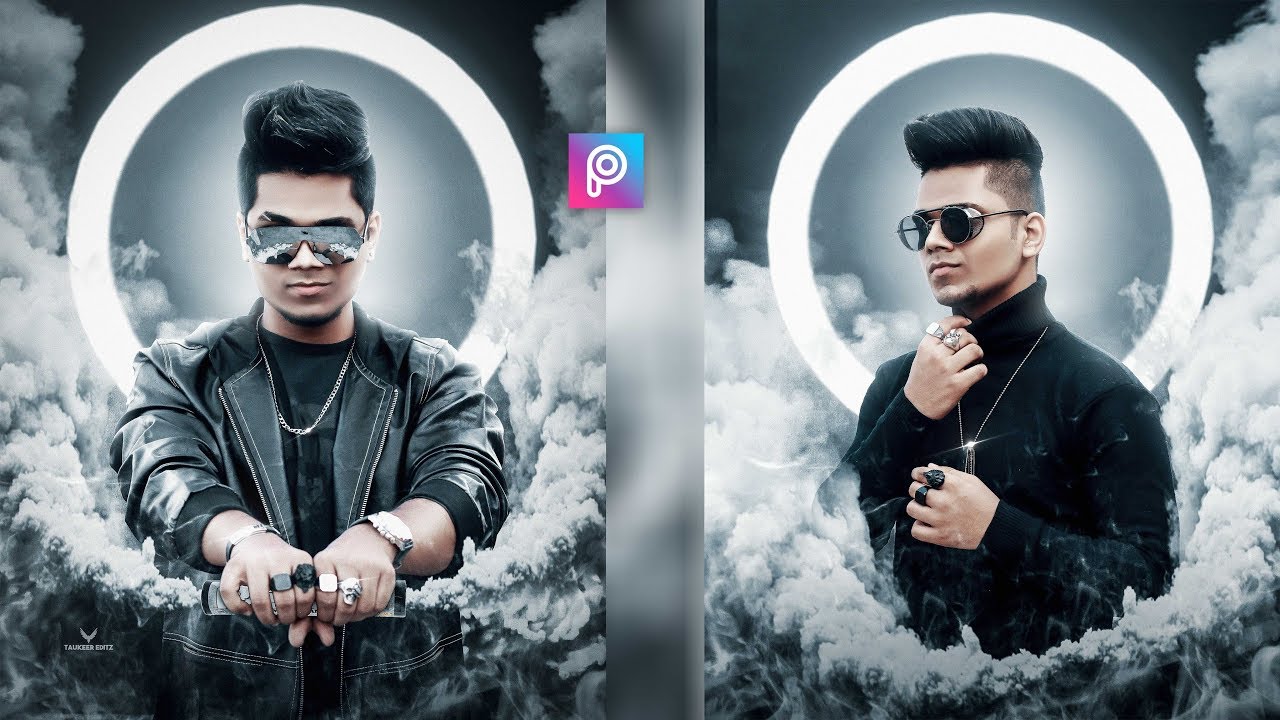 PicsArt Smoke Ring Light Photo Editing tutorial in picsart Step by Step in Hindi - Smoke Editing