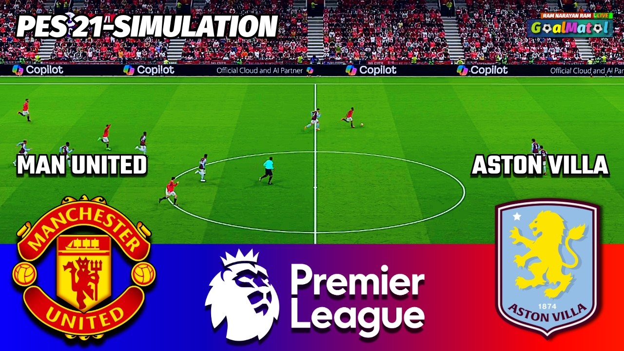 🔴Manchester United vs Aston Villa | Premier League CHAOS! | PES 2021 Simulation HD
