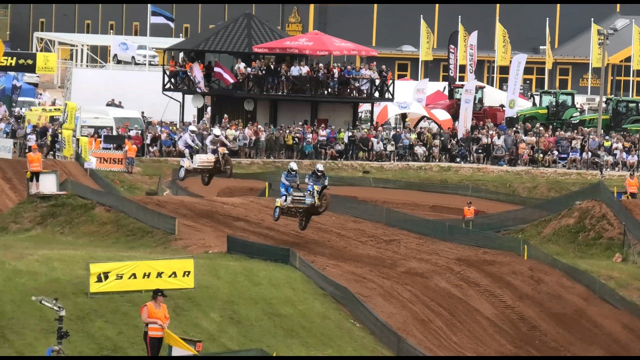 Sidecarcross GP Lange 2022 Estonia race 1 winner Kert Varik - Lari Kunnas