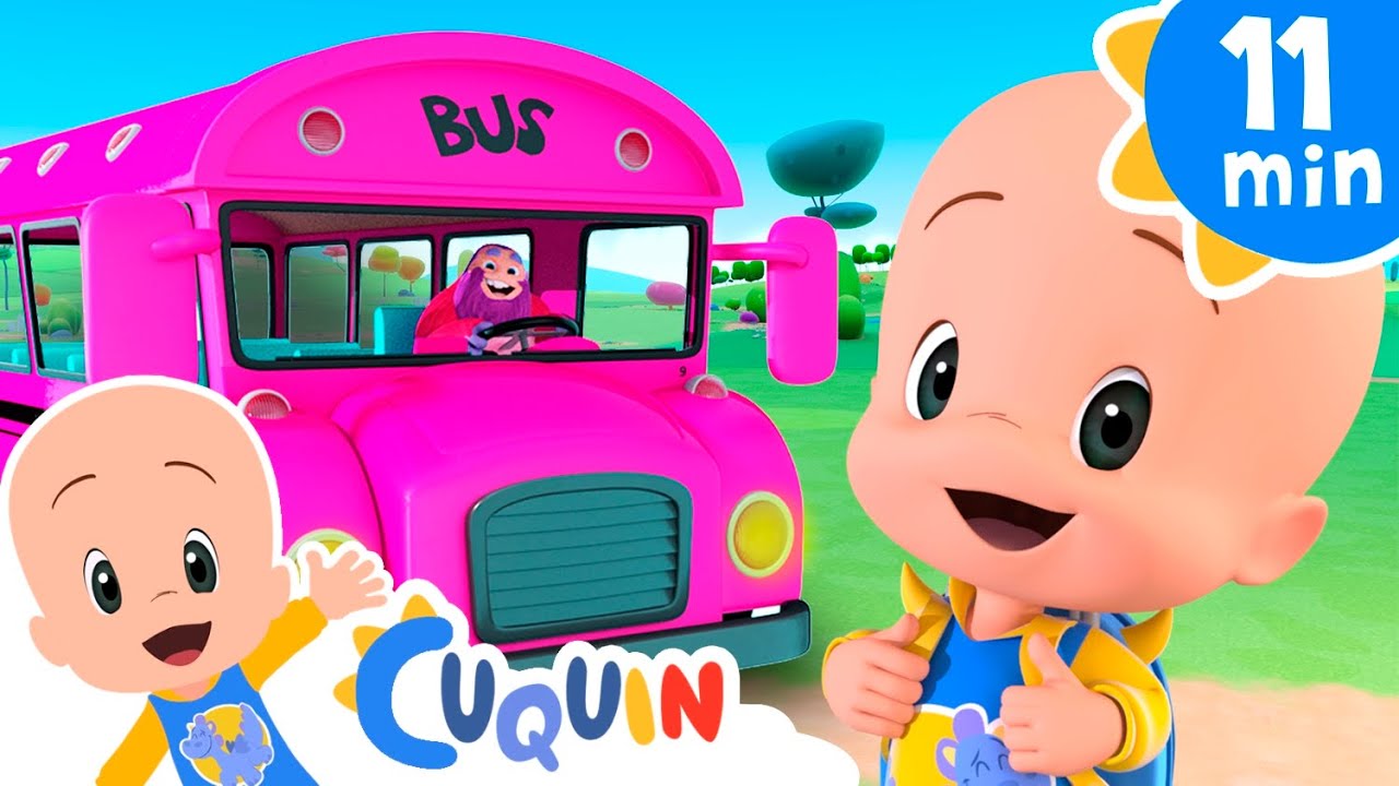 Las ruedas del bus colores - Fantasía y diversión con Cuquín