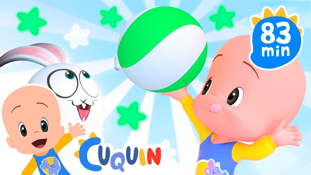 Bolas coloridas com Cuquin 🔴🔵🟣 Desenhos animados para bebês