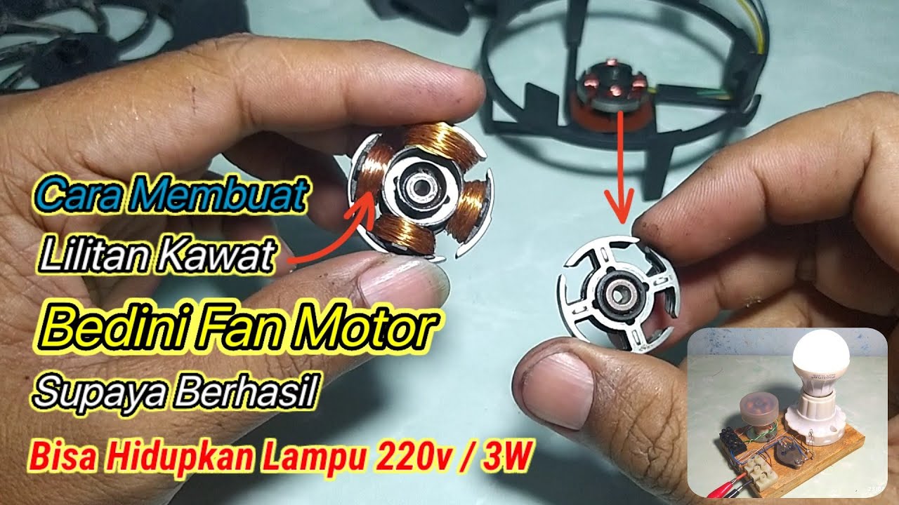 Membuat Lilitan Bedini Fan Motor Agar Berhasil