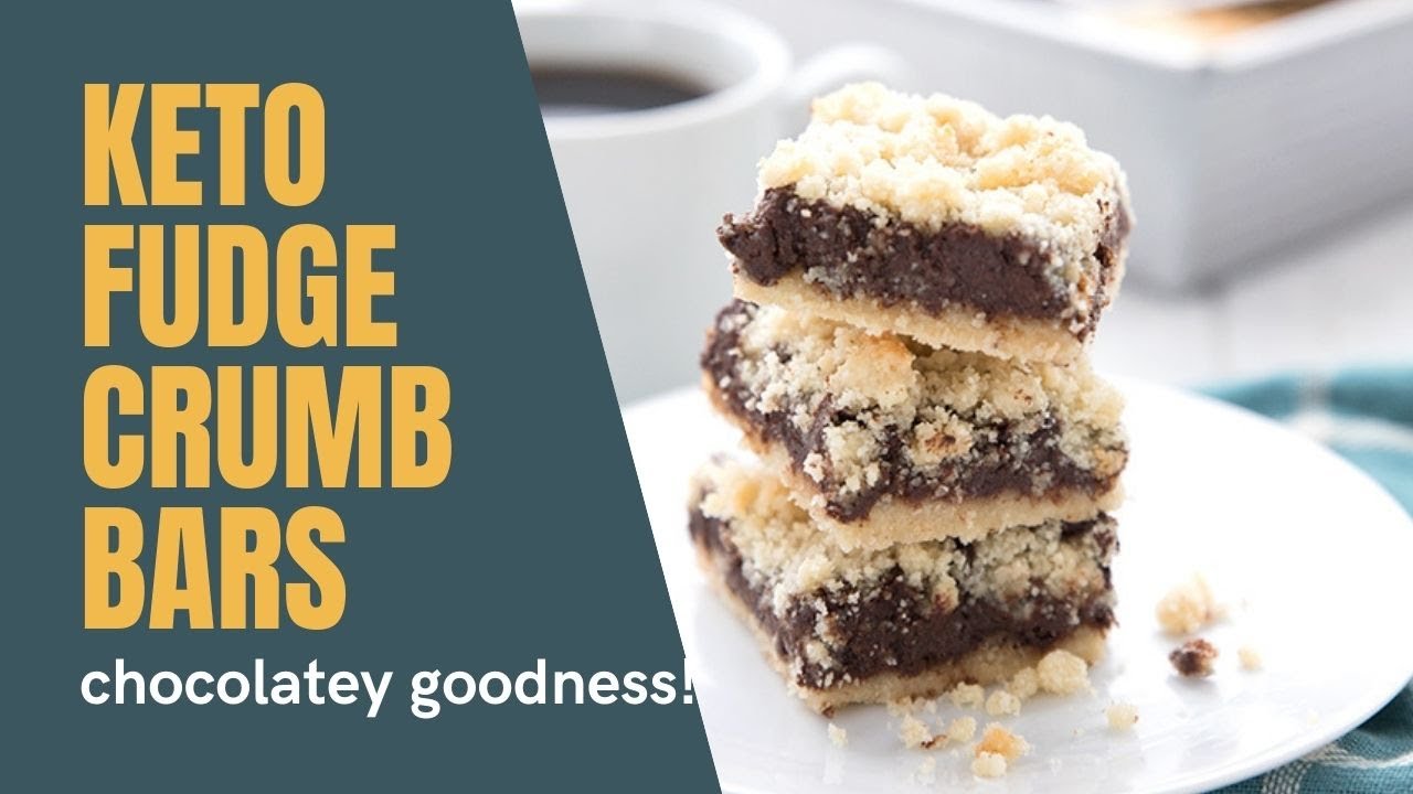 Keto Fudge Crumb Bars