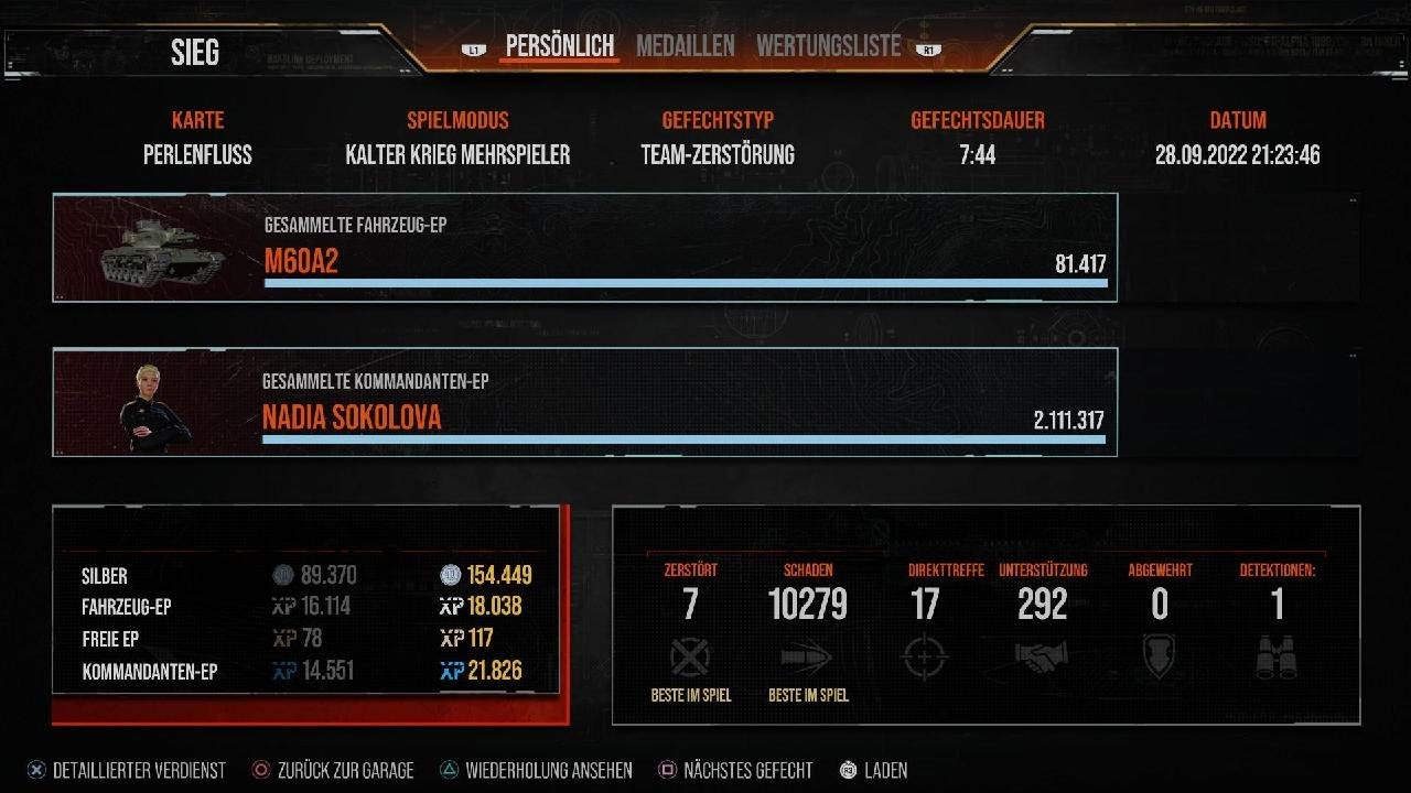 WOT Console / CW / M60A2 / Ace / 7 Kills / 10,3k pure Damage