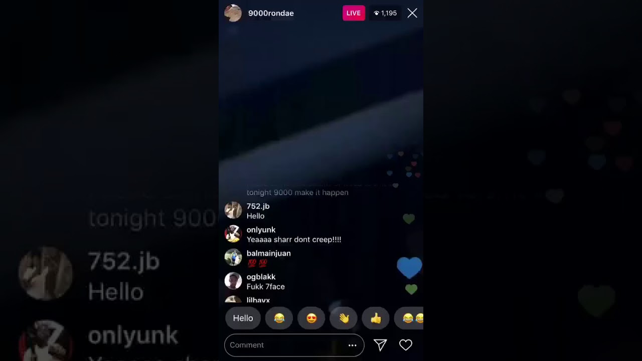 9000 Rondae Disses Dex Osama In IG LIVE