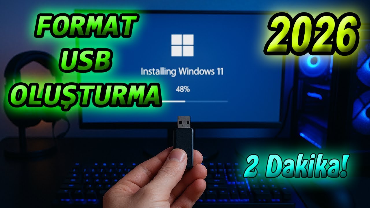 Windows 11 Format USB'si Nasıl Oluşturulur? 2026 Güncel Rehber.