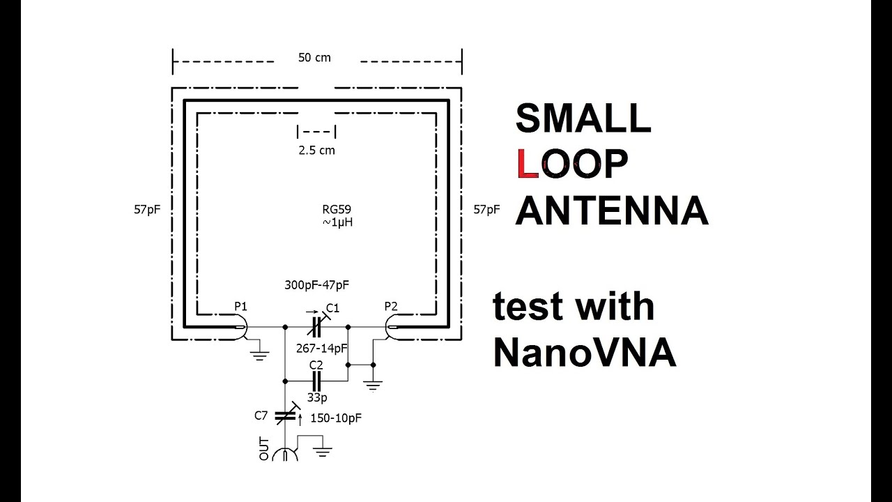 Small Receiving Loop Antenna with Matching Variable Capacitor - Test with NanoVNA