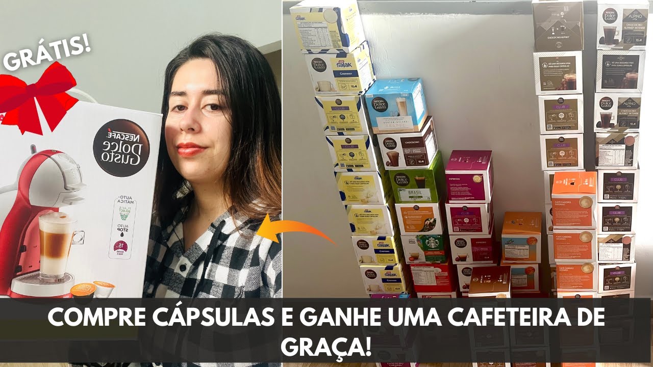 [ATUALIZADO] CAFETEIRA GRÁTIS DOLCE GUSTO MINI ME UNBOXING