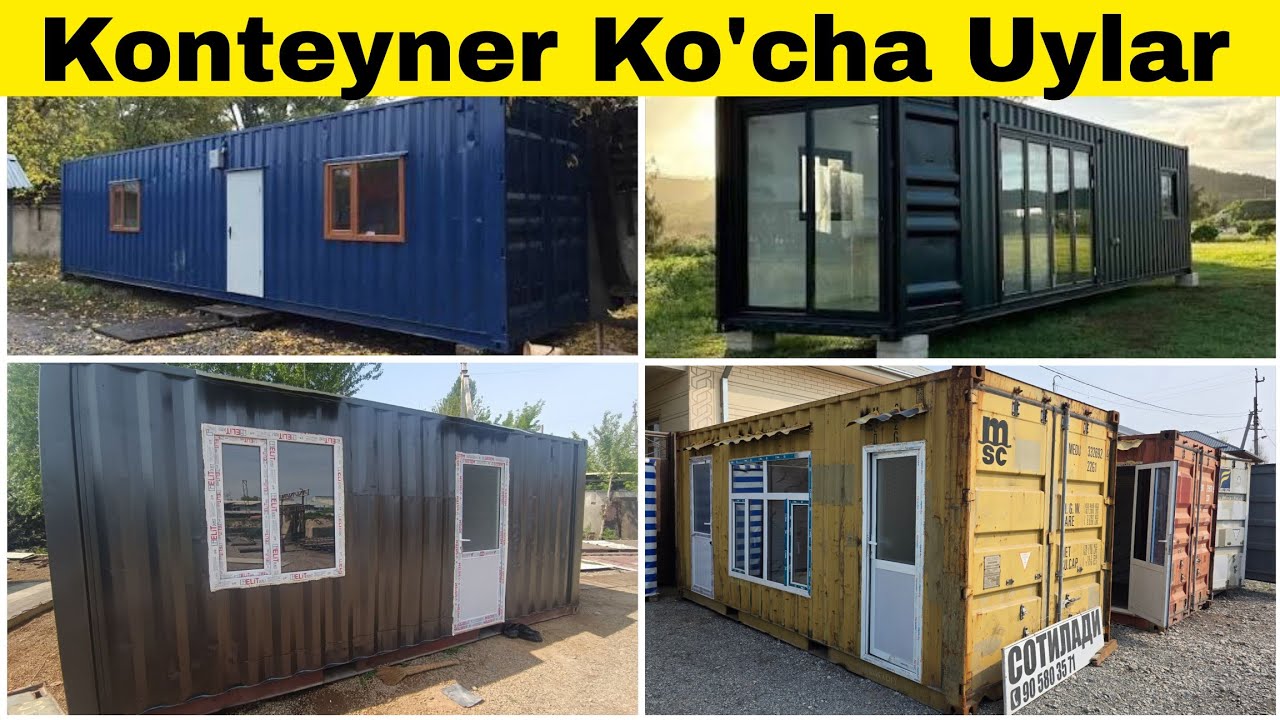Tayyor Ko'chma Uylar | Konteyner Uylar Narxlari | Konteyner Narxlari
