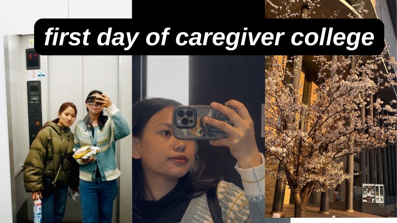 Nursing caregiver college in japan 🇯🇵 new journey #kaigo#caregiver#studentlife#caregiverslife