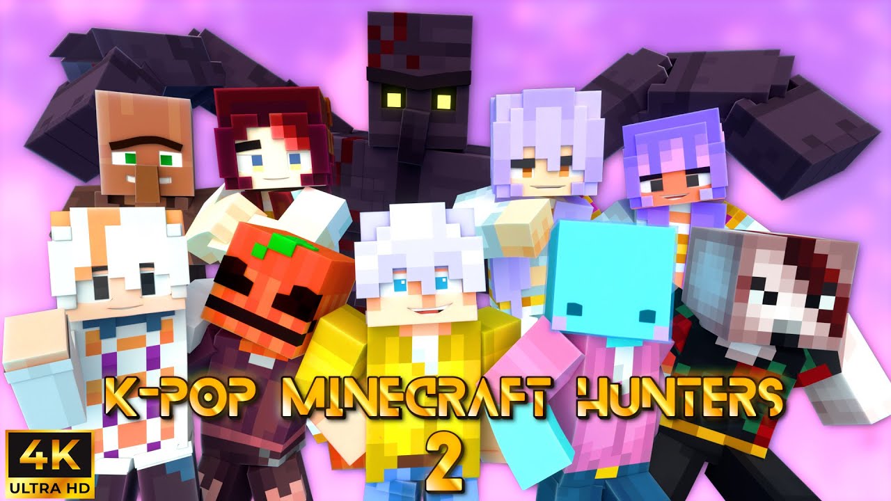 K-POP MINECRAFT HUNTERS (PARTE 2) 🎬 Película Animada de Minecraft | (K-Pop Demon Hunters)