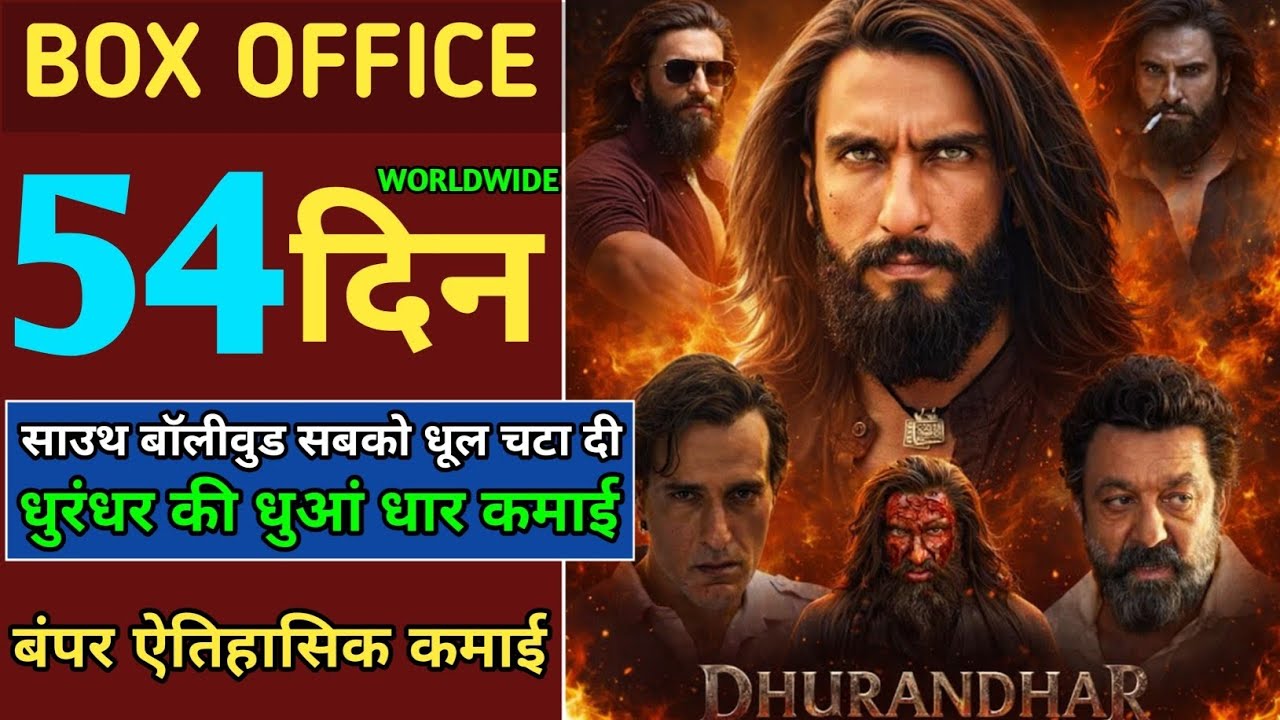 Dhurandhar Box Office Collection,dhurandhar day 54 collection,dhurandhar movie collection,dhurandhar