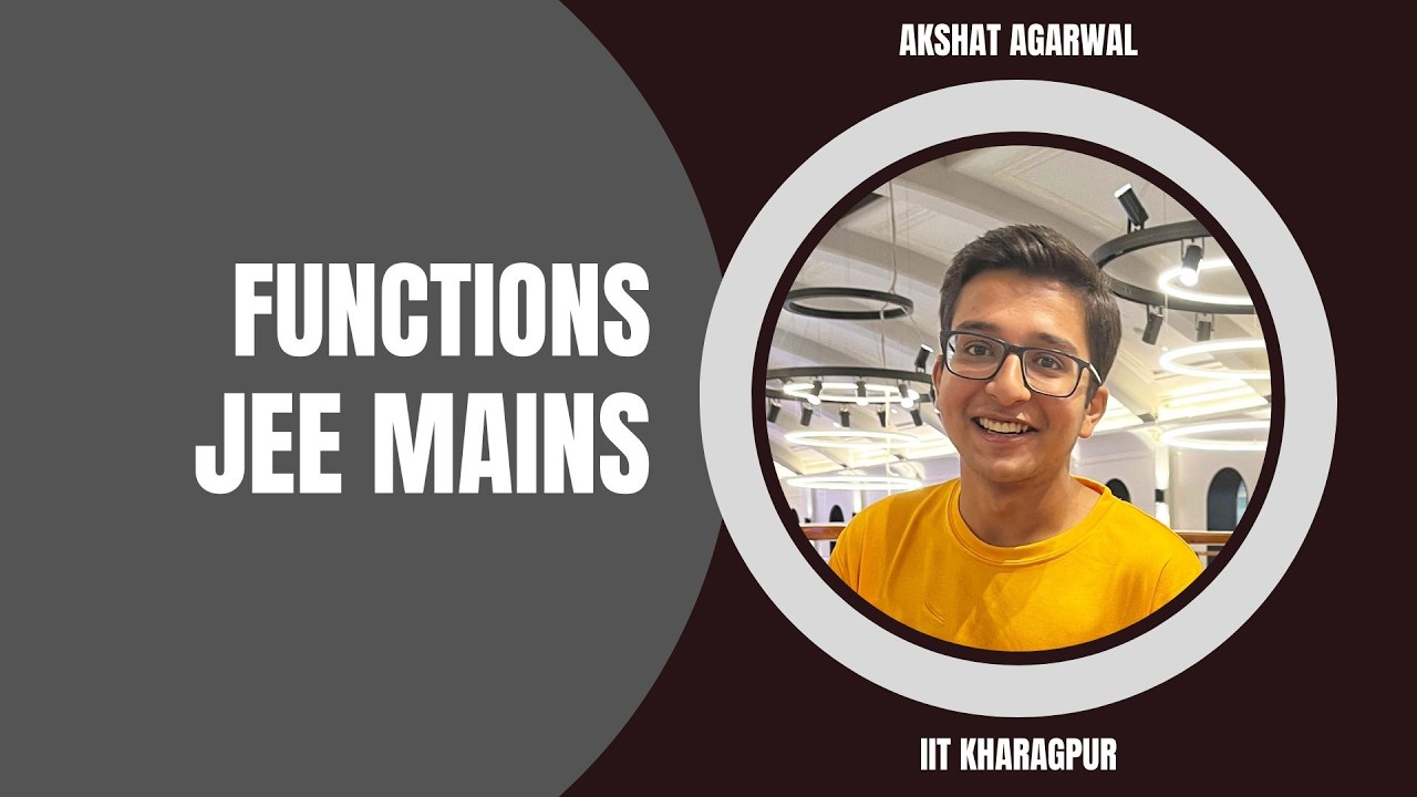 || Functions || JEE Mains || Video - 3 || Types of Functions ||