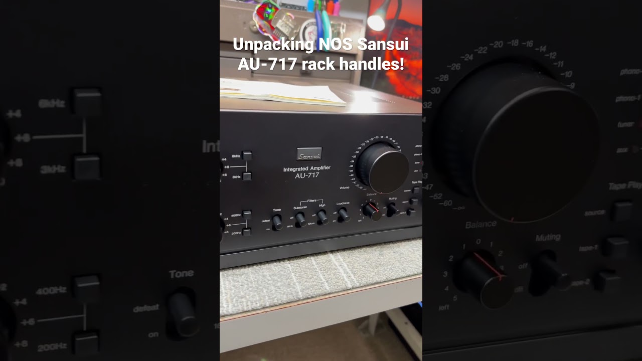 Unpacking NOS Sansui AU-717 Rack Handles!