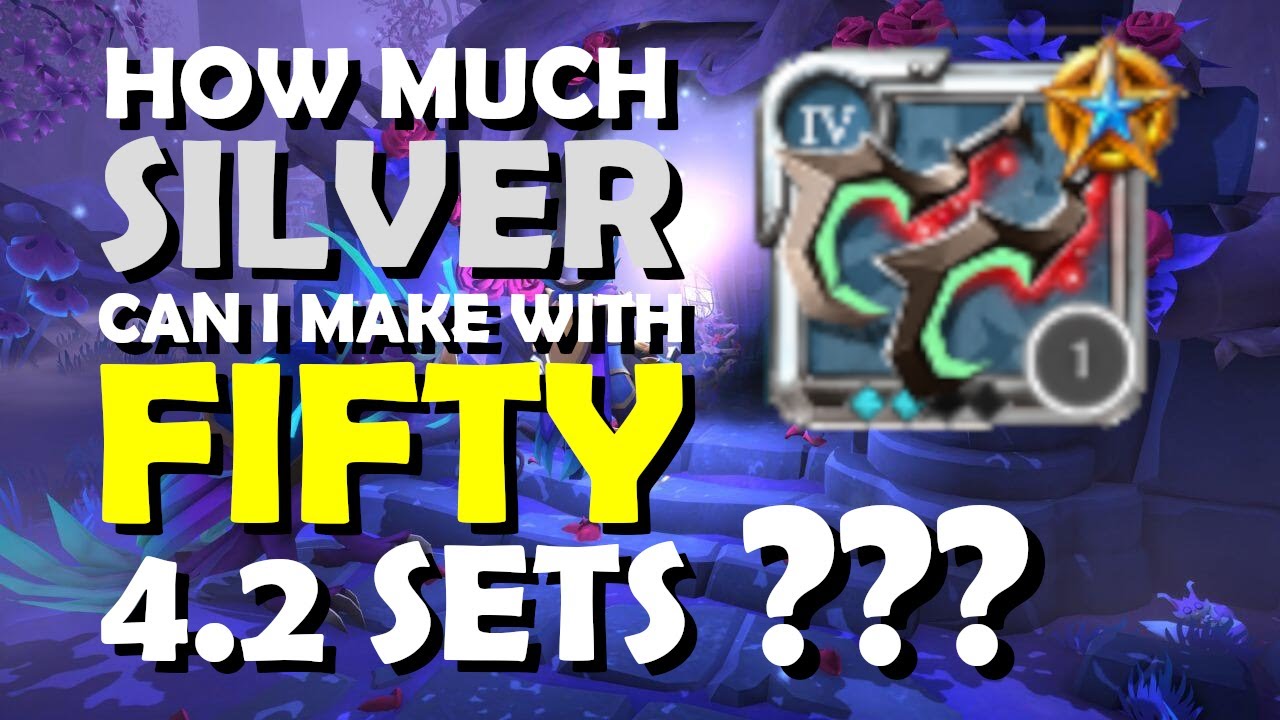 I Bought Fifty 4.2 Sets and Did Huge Profit || 7.3MP GIVEAWAY!! ||Albion Online || PvP || Solo