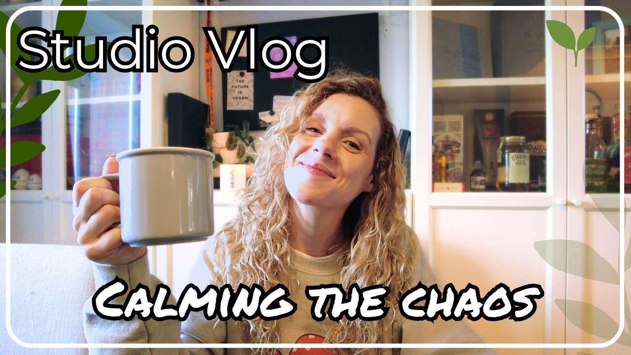 Studio Vlog✨Calming the Chaos! The realities of working from home & Relaunching my small business 🌱📦