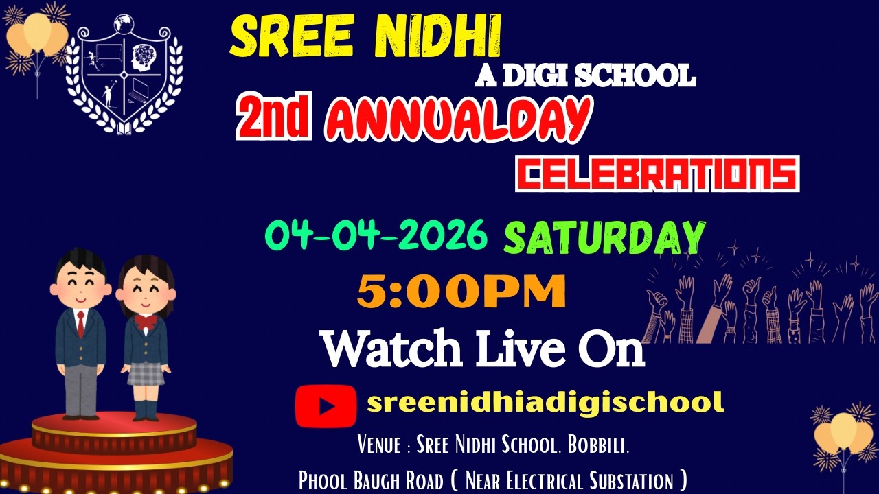 2nd Annual Day Celebrations || Sree Nidhi School || Bobbili || 04-04-2026