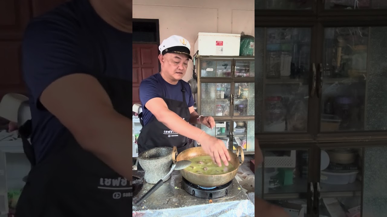 แกงเขียวหวานลูกชิ้นปลากราย