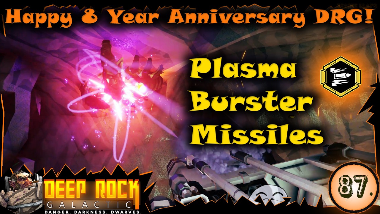 8YEARS! Celebrating On Hoxxes With Our Gunner's Plasma Missiles - (Deep Rock Galactic Episode 87)
