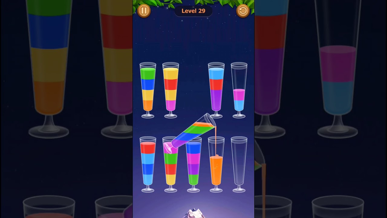 Water Sort Game Level - 29 Without Boosters | Puzzle Games #entertainment #puzzle #games
