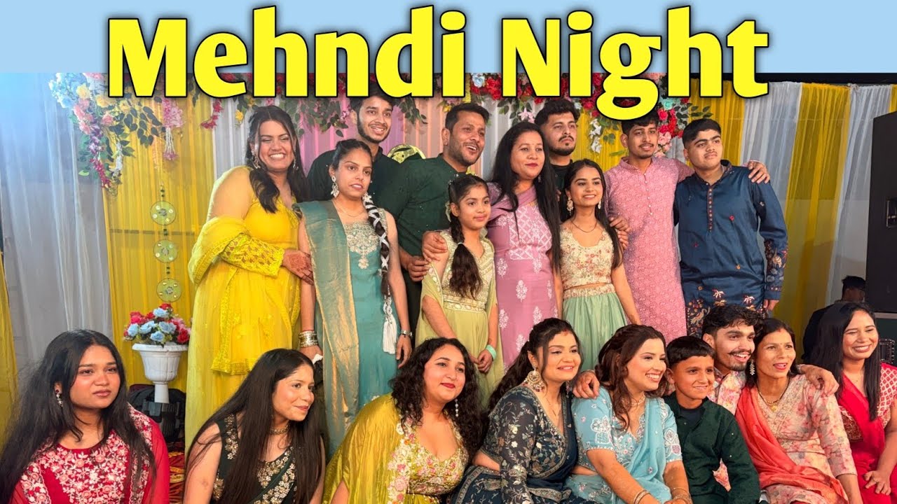 Shalu ki mehndi night || Sabne kiya jamkar dance || Wedding Season || Uniyal Family Vlogs ||