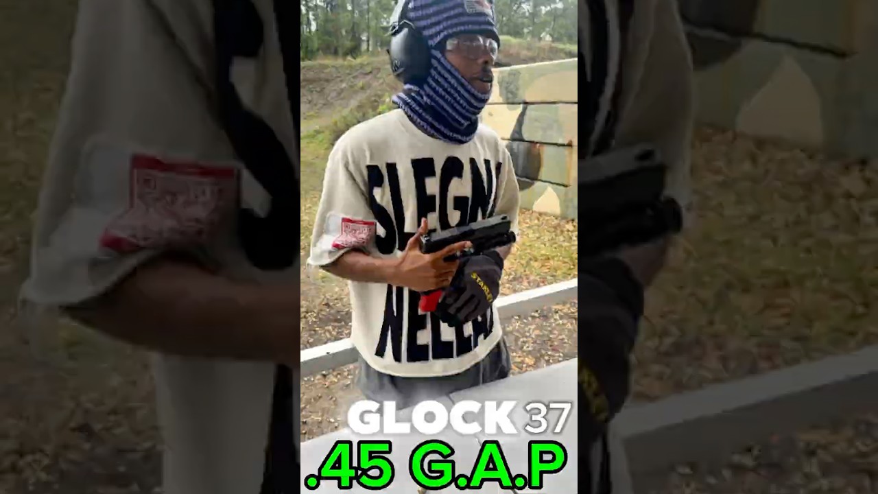 Meet the Glock 37 in .45 G.A.P.&ndash; small package, massive power! #Glock37 #45GAP #Shoot #Shorts #Viral
