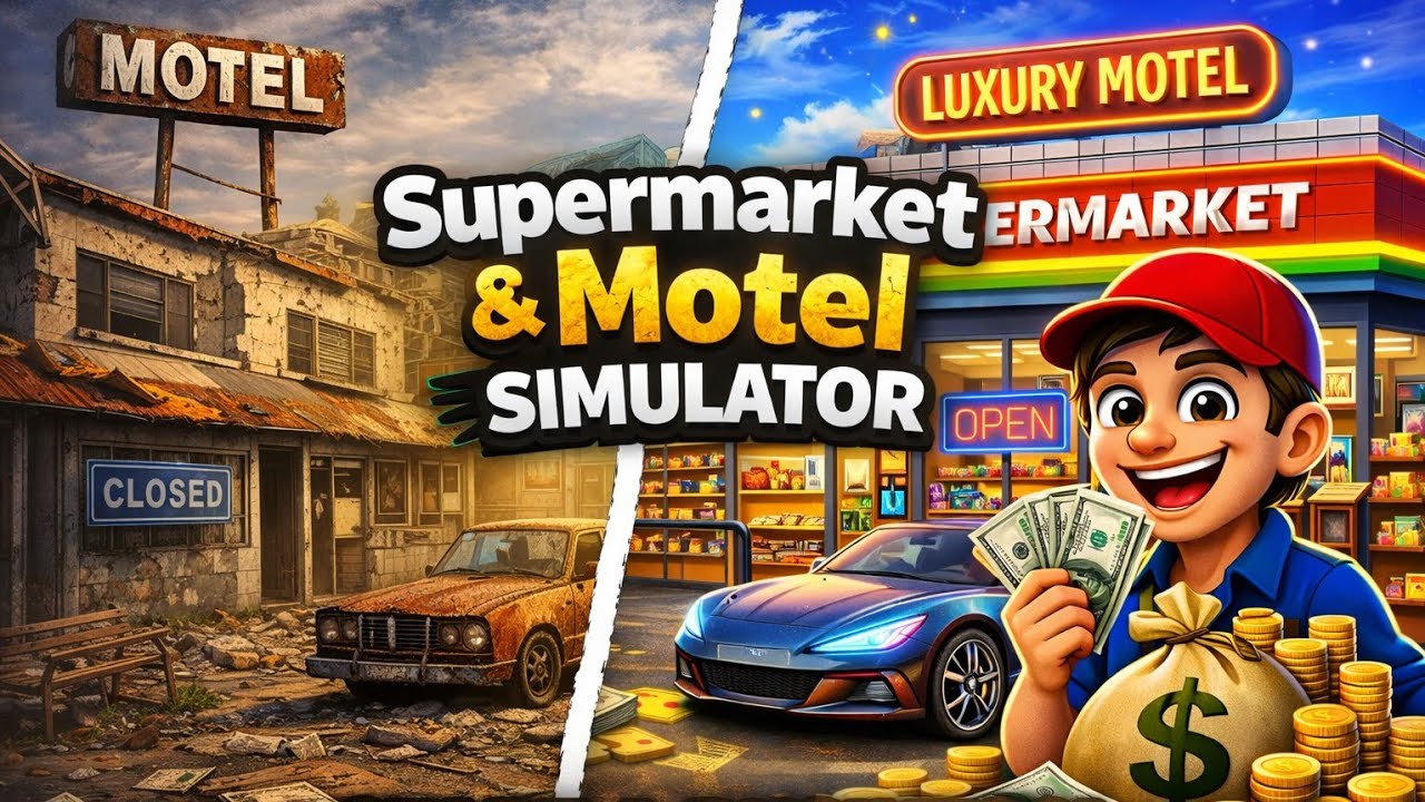 Supermarket And Motel Simulator Gameplay #simulation #roblox 