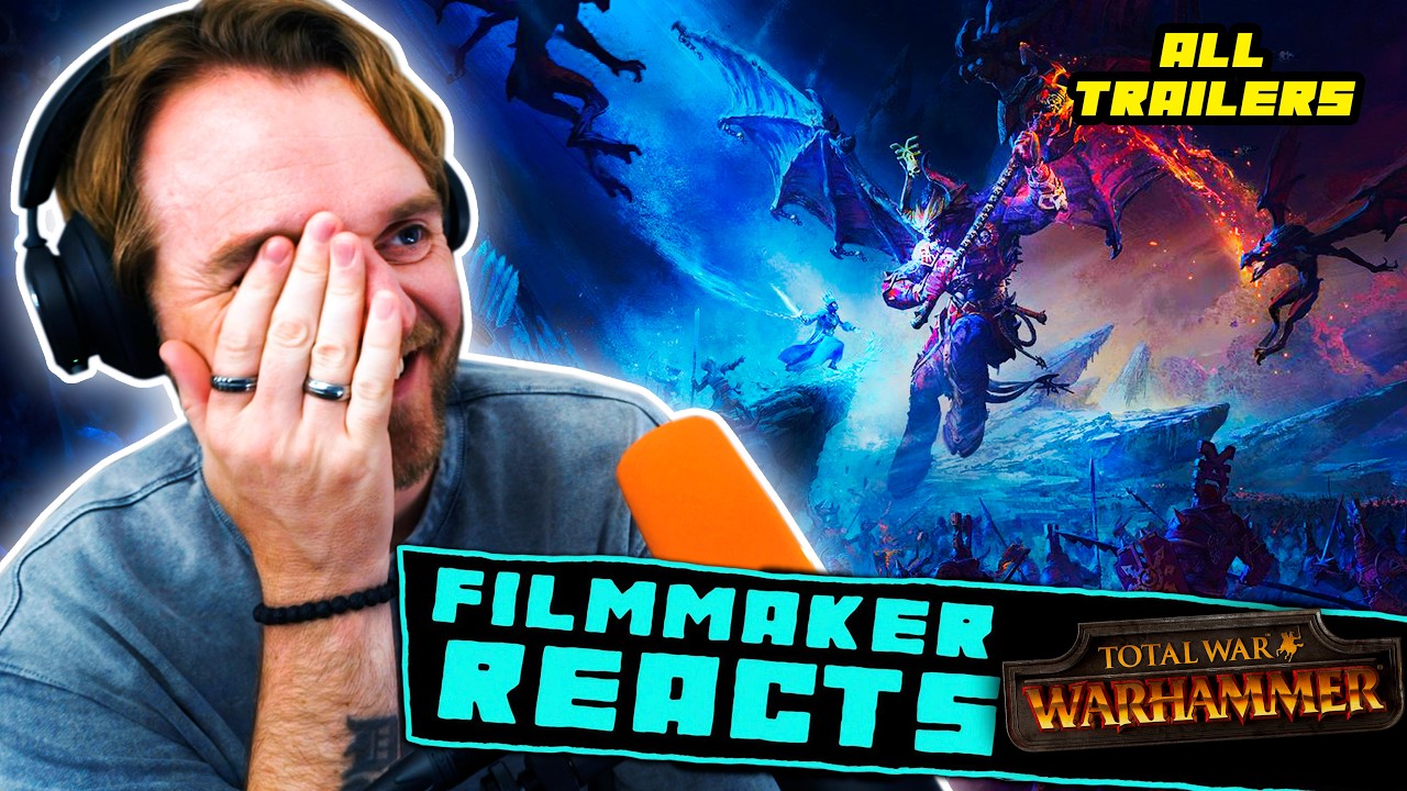 FILMMAKER REACTS: TOTAL WAR: WARHAMMER 1, 2 & 3 | [ALL TRAILERS!!]