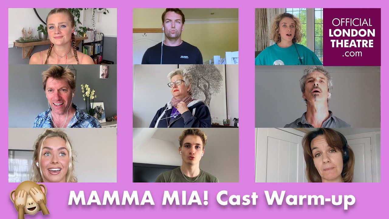 MAMMA MIA! vocal warm-up with West End Cast and Musical Director, Marcus Savage