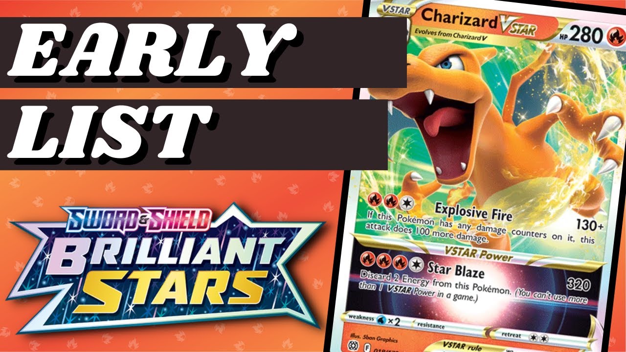 Charizard VSTAR Brilliant Stars Early Deck List