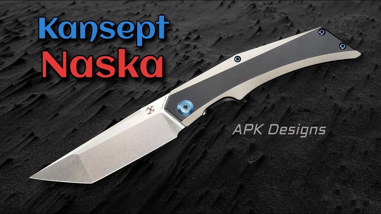 NEW Knife Design! Kansept Naska Front Flipper Blade from APK Designs
