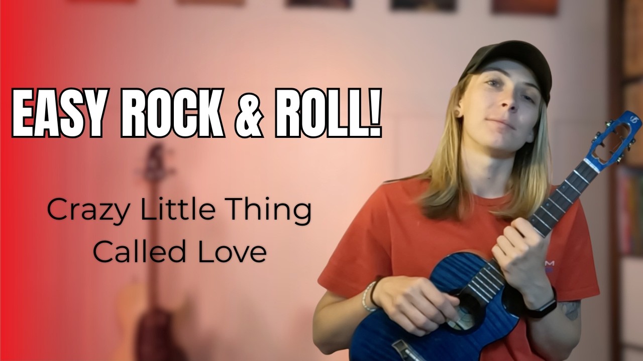 How To Learn Crazy Little Thing Called Love - Easy Ukulele Tutorial
