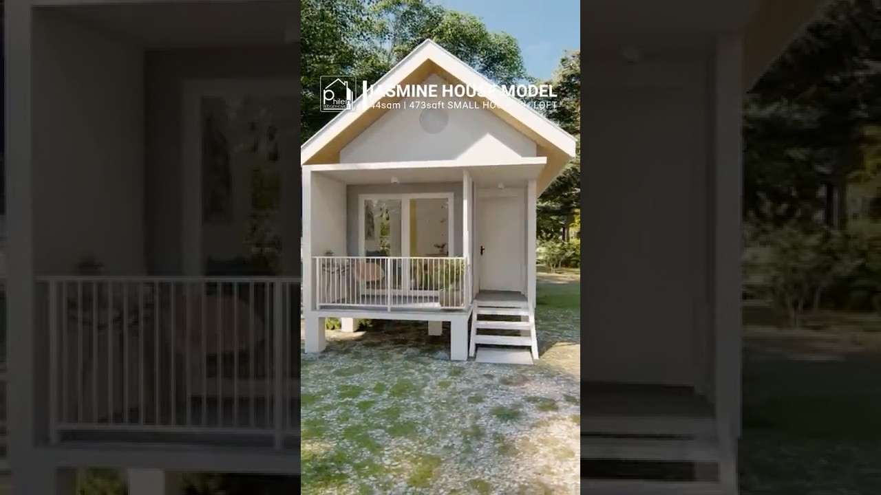 44sqm. SMALL HOUSE W/ LOFT #smallhouse #smallhome #minihouse #minihome